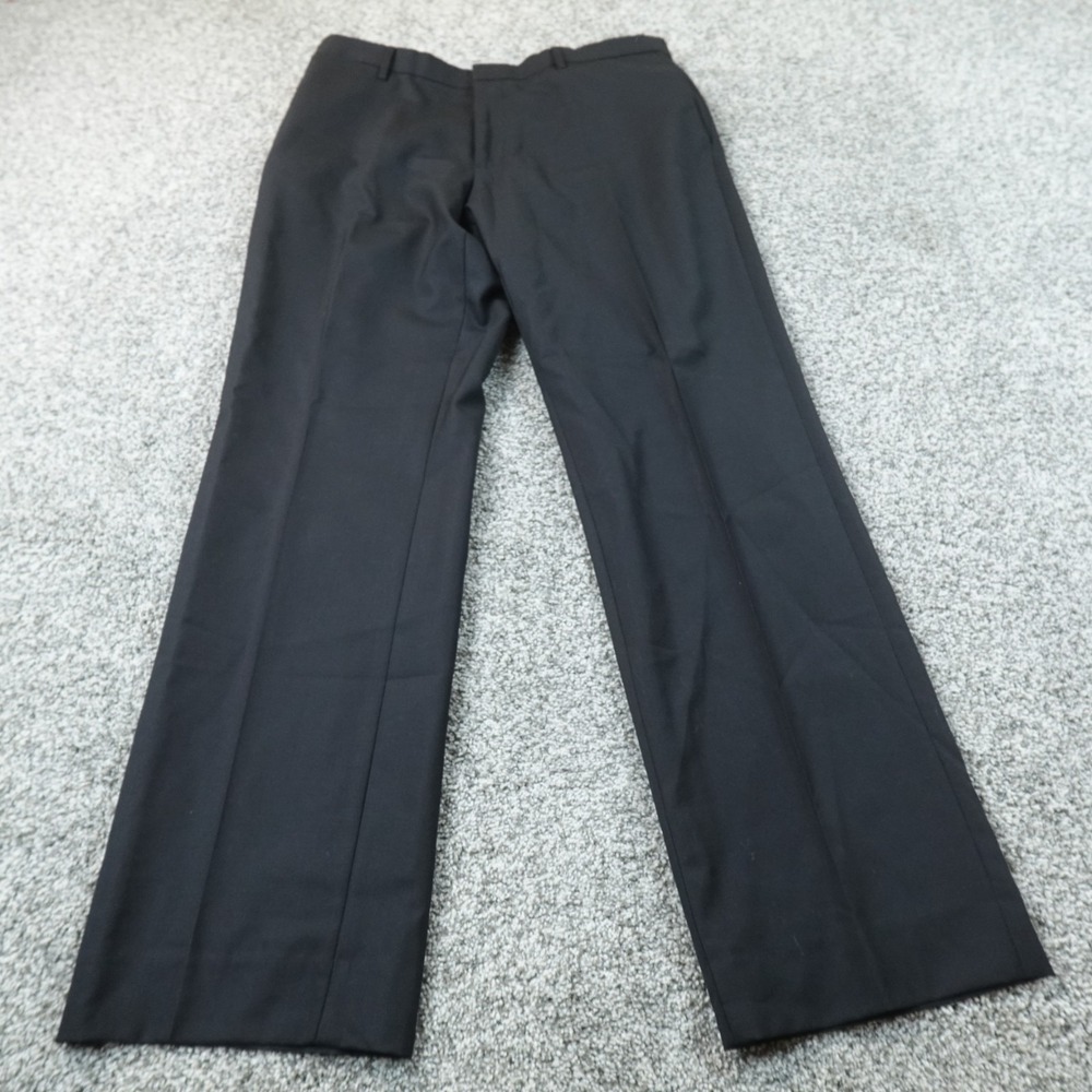 Banana Republic Pants Mens 34X32 Black Wool Chino Dress Trouser Slacks Career